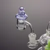 Cyclone Riptide İplik Carb Cap 2mm Banger Duman Ile 25mm Kase Büyük Hava Akışı Cam Dome Dab Kuleleri Çeşitli Renk