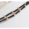 Fashion Cute Free Collocation Two-Chains Composite Multiple Chokers Necklace Beads String Necklace Short Clavicle Chain Necklace