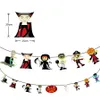 2 Style Halloween Banners Flags Party Hanging Decorations Supplies Wizard Vampire Banner For Party Hanging Decorations JK1909XB