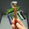 Colored Glass Pipe with Cover Glass water hookah Handle Pipes smoking pipes High quality free shipping