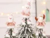 4 Stili Decorazione dell'albero di Natale Ciondolo Babbo Natale Pupazzo di neve Alce Renna Appeso ornamenti per bambole di peluche Xmas Home Decor XD22184