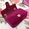 Marmont Velvet Bags Handbags Women Brands Brands Houdter Bag Bag Sylvie Designer Handbags Hands Passions Crossbody Bag288z