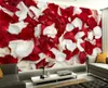 quarto papel de parede 3D Rose papéis de parede de fundo pétalas TV 3D Wall murais papel de parede para sala de estar