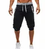 Sommar män fritid män knä längd shorts färg patchwork joggers korta sweatpants byxor män bermuda shorts roupa masculina