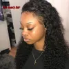 Parte lateral pré -arrancada perucas de renda encaracolada brasileira para a África American Mulheres 13x4 Lace Frontal curto curto peruca Curly Synthetic 3178604