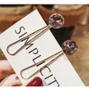 Sıcak Avrupa moda takı kristal barrette saç tokası saç klip bobby pin barrette saç aksesuarları 2pcs/set