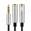 Câble répartiteur audio 3,5 mm pour prise d'ordinateur 1 mâle à 2 répartiteurs micro Y femelles Câbles répartiteurs AUX