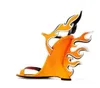 2019 أحدث أجنحة Orang Flame Wings High High Candals Women Patent Patent Runway Party Shoes Woman Gladiator Sandals 2994454
