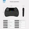 Rainbow retroilluminato mini H9 Controllo wireless Remoto Controllo da 2,4 GHz Fly Air Mouse Backlight Qwerty Tastiera Touchpad per mini PC Android TV Box