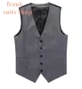 7XL Ny ankomstklänning Västar för män Slim Fit Mens kostym Vest Male Waistcoat Gilet Homme Casual Ärmlös Formell Business Jacket