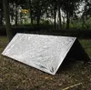 Аварийное укрытие ПЭТ пленка палатка 240*150 см водонепроницаемый Щепка майлар тепловой выживания укрытие легко носить с собой кемпинг палатки тень GGA3387-3