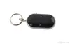 Självförsvar Larm LED Whistle Key Finder blinkande pipande ljudkontroll Anti-Lost Keyfinder Locator Tracker med nyckelring