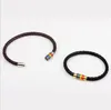 Novo Trançado Pulseiras De Couro Pulseiras de Aço Inoxidável Orgulho Gay Arco Íris Pulseira Magnética Das Mulheres Dos Homens Encantos Pulseira Dropshipping