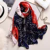 Spring Soft Silk Scarf Designer Bufanda Mujer Digital Print Belt Bandana Foulard Women Brand Hijab Shawn New6622188