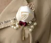 Casamento Prom Corsage Cerimony Flor Brooch Boutonnieres Noivo Groomsmen Boundhole Flores Boutonniere 20 pcs / lote GB294