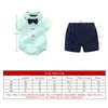 Ins Summer Baby Boys Costumes Tenues de nouveau-nés Rompersshorts à manches courtes 2pcSet Vêtements de bébé bébé Baby Boy Designer Vêtements 9265712