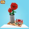 サプライズ真新しいLoz Diamond Blocks Bricks Toys Building Assembly Toy Toy Crystal Rose's Day Gifts DIY 9022