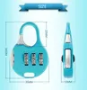Mini cadeado para mochila mala de papelas de papelaria bloqueio estudantil crianças filhos ao ar livre ginástica de ginástica Metal 5x3.5cm DHL