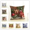 New Year Christmas Decorations For Home 2020 Christmas Ornaments Navidad Party Decorative Customizable Cushion Cover