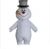 2019 vente d'usine Costume de mascotte de bonhomme de neige givré marche vêtements de dessin animé adulte livraison gratuite