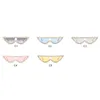 Sunglasses Women New Fashion Cat Eye Sun Glasses Female Diamond Flat Top Eye Wear UV400