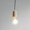 modern ahşap kolye lamba restoran otel loft dükkanı ofis dinning oda doğal ceviz kayın E27 minimalist tasarımı süspansiyon ışık fikstür