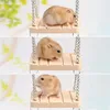 Wooden Shaking Little Suspension Hanging Cage Toys for Hamsters Rats Parrots Small Birds Parrot Toy yq01071