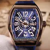 Vanguard Watch New Men's Collection Rose Gold Case Date v 45 Sc Dt Yachting Blue Dial Automatic Mens Watch Blue Leather Watches TimeZoneWatch