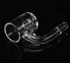 25mm XL Quartz Banger Nails 10mm 14mm 18mm with UFO Carb Cap 4mm Thick Bottom Flat Top Core Reactor Banger For glass bong