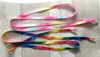 Rainbow Shoelaces Flat Colorful Fashion Sneakers Shoelace Striped Shoe Laces Colored Rainbow Shoe String for Sneaker Athletic Sport Boot