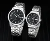 Lovers série montres de luxe pour hommes Double fonction de calendrier montre à quartz montres de marque TS 1853 bracelet en cuir en acier de marque cadeau de couple de mode