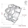 Hot sale Epacket DHL Plated sterling silver Openwork geometric female ring DASR685 US size 8;women's 925 silver plate With Side Stones Rings