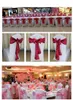 Эластичные чехлы для стульев Пояса для свадебной вечеринки Бантом Галстук Стулья со створками Отель Встреча Свадебный банкет Поставки