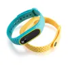 2 Style For Xiaomi Mi Band 2 Wristband Dualcolor with pattern 3D Colorful Silicone Wrist Miband 2 strap Replacement Wristband4922975