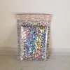 50 pcspack sacchetti di imballaggio argento laser bolle mailer laser fogli in plastica sacche da regalo per busta imbottita per mailing6689880