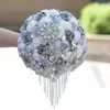 2019 New Design Handmade Rose Flowers Bridal Bouquets Bridesmaids Handholds Customized Bouquet Manual Holding Bling Bling Crystal 7909509