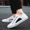 Lace Up confortável 2019 de Moda de Nova Tipo Branco Homens calçados casuais Moda Sneaker Moda sapatos confortáveis ​​para caminhadas ao ar livre