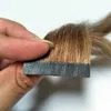 Novo produto fita na extensão do cabelo botão de trama da pele grampo de cabelo na extensão do cabelo imprensa-tipo rápido para usar alta qualidade duplo desenhado