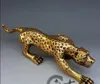 Antique pure copper leopard decoration large money leopard cheetah Feng Shui bronze home decoration gift antique collectibles5977898