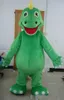 2019 Factory Outlets hot plush fur suit green dino dinosaur mascot costume for adult to wear