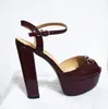 Hot Sale-es high grade faminine shoes peep toes shoes woman platform chunky heels sandals sapatos melissa free shippi