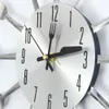 2019 Home Decorations Noiseless Stainless Steel Cutlery Clocks Knife and Fork Spoon Wall Clock Kitchen Restaurant Home Decor Y20019531586