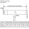 超明るい2G11 LEDの管電球、LED PL-Lランプ、10W 15W 18W 22W 25W、4ピンLEDライトランプ85-265V DHL送料無料