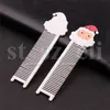 Regali di Natale Simpatico pettine per capelli di Babbo Natale Spazzole Spazzola portatile per la cura dei capelli tascabile con motivo pupazzo di neve 2 stili