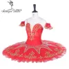 Luz azul adulto profissional tutus fase traje, meninas performance ballet clássico tutu vestido profissional traje de balé bt9067a