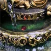 Ręcznie robione hinduskie ganesha posąg wewnętrzny fontanna wodna LED Waterscape dekoracje domu Lucky Feng Shui Ozdoby powietrzne T2003231S