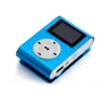 Mini Clip MP3-speler met LCD-scherm FM Radio Oortelefoon Retail Pakket USB-kabel Ondersteuning Micro SD TF-kaart Gratis DHL