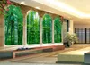 3D Palace Garden Bamboo TV Achtergrond HD Digital Printing Moisture Wall Paper