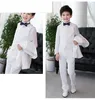 Desgaste formal do garoto de lapela garoto completo designer bonito de menino de meninos de casamento de meninos vestidos custommade jacketpantievest a29