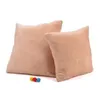 Vanliga kuddar Solid Flannel Hold Kuddar Velvet Fleece Pillow Candy Fashion Square Sofa Kasta Kudde Hem Office Hotel Dekorativa A5665